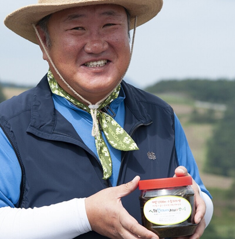 강릉팜,강릉 안반데기 무농약 장아찌 산마늘 400g + 눈개승마 400g