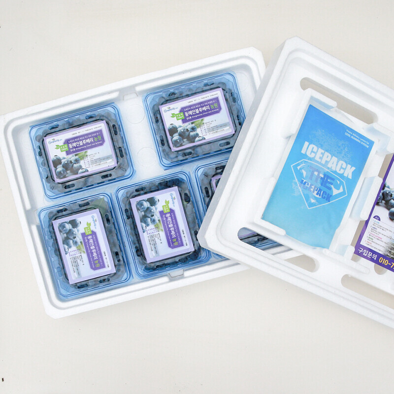 강릉팜,동해안블루베리 고당도 친환경 무농약 탱글탱글 블루베리 생과 2kg ( 500g 4pack)