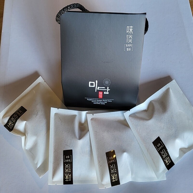 강릉팜,강릉미담 도라지정과 1호 답례-경조사 명절 강릉 선물 쫀득쫀득 인절미 콩고물 도라지 맛나요 좋아요