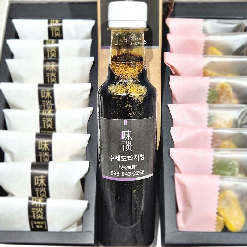 강릉팜,강릉미담 (강릉팜 미담종합선물 25-02호)도라지정과 도라지청 생강정과 오곡칩 (도청생오) 맛과 멋과 품위있는 추석 설 명절선물 부모님 시댁