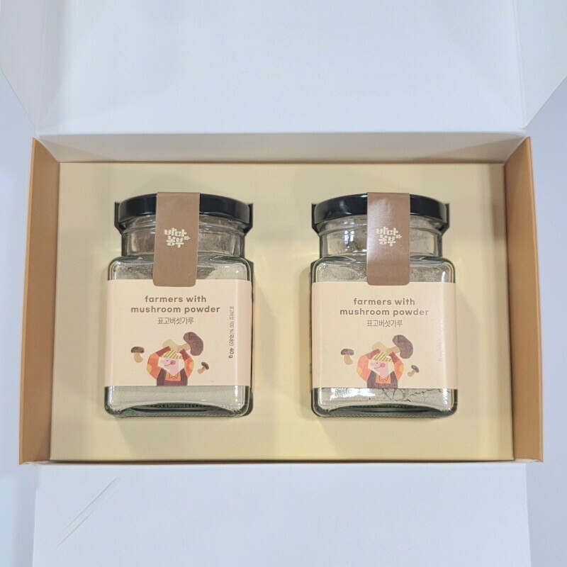 강릉팜,솔송고 표고버섯가루 40g,단품,세트 송이맛 표고버섯 친환경 무농약