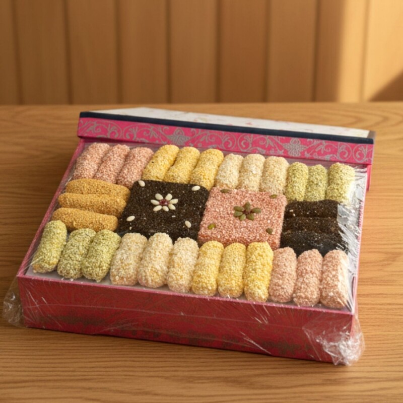 강릉팜,무진장한과 춘천한지대 한과 선물세트 4단구성