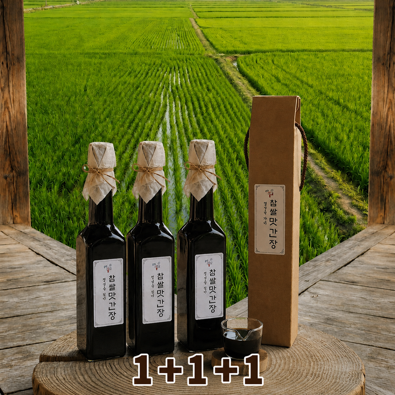 강릉팜,G-MIDAM 강릉미담 찹쌀 맛간장 만능간장"3개"""무료배송""