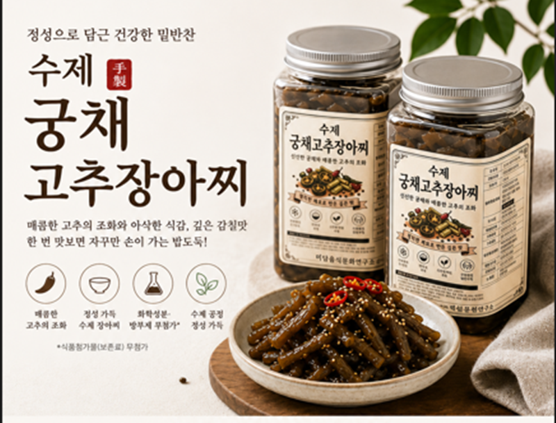 강릉팜,G-MIDAM 강릉미담 저염궁채고추장아찌