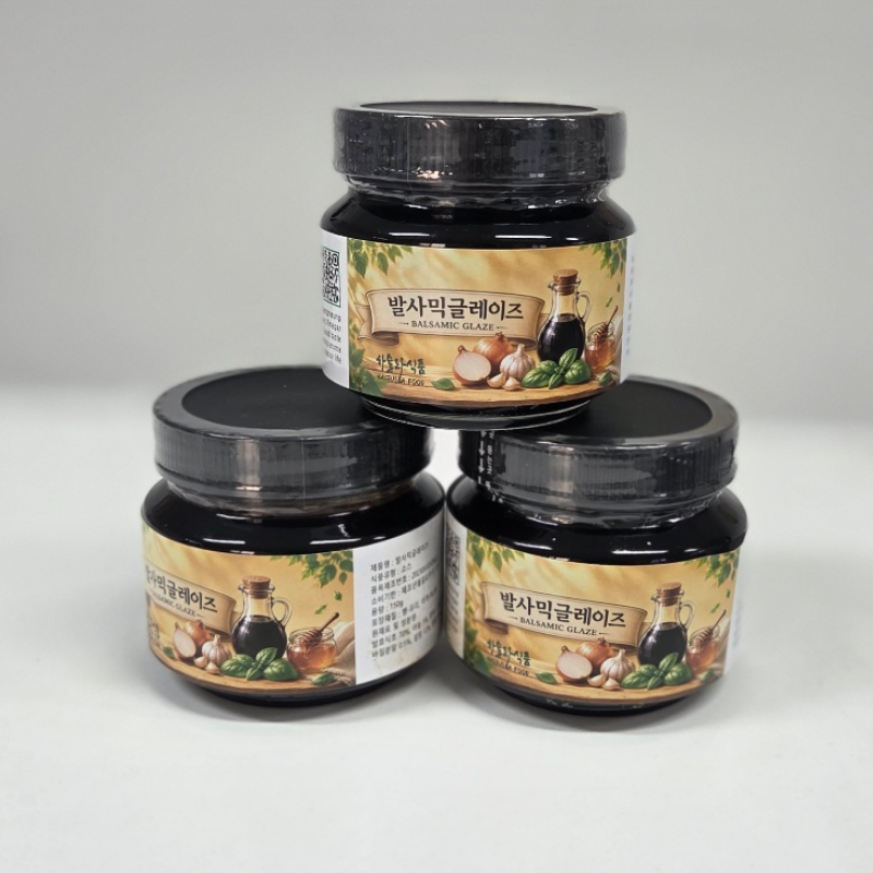 강릉팜,하슬라 발사믹글레이즈 150g 국산 자연발효 사과발사믹식초 사용
